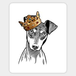 Manchester Terrier Dog King Queen Wearing Crown Magnet